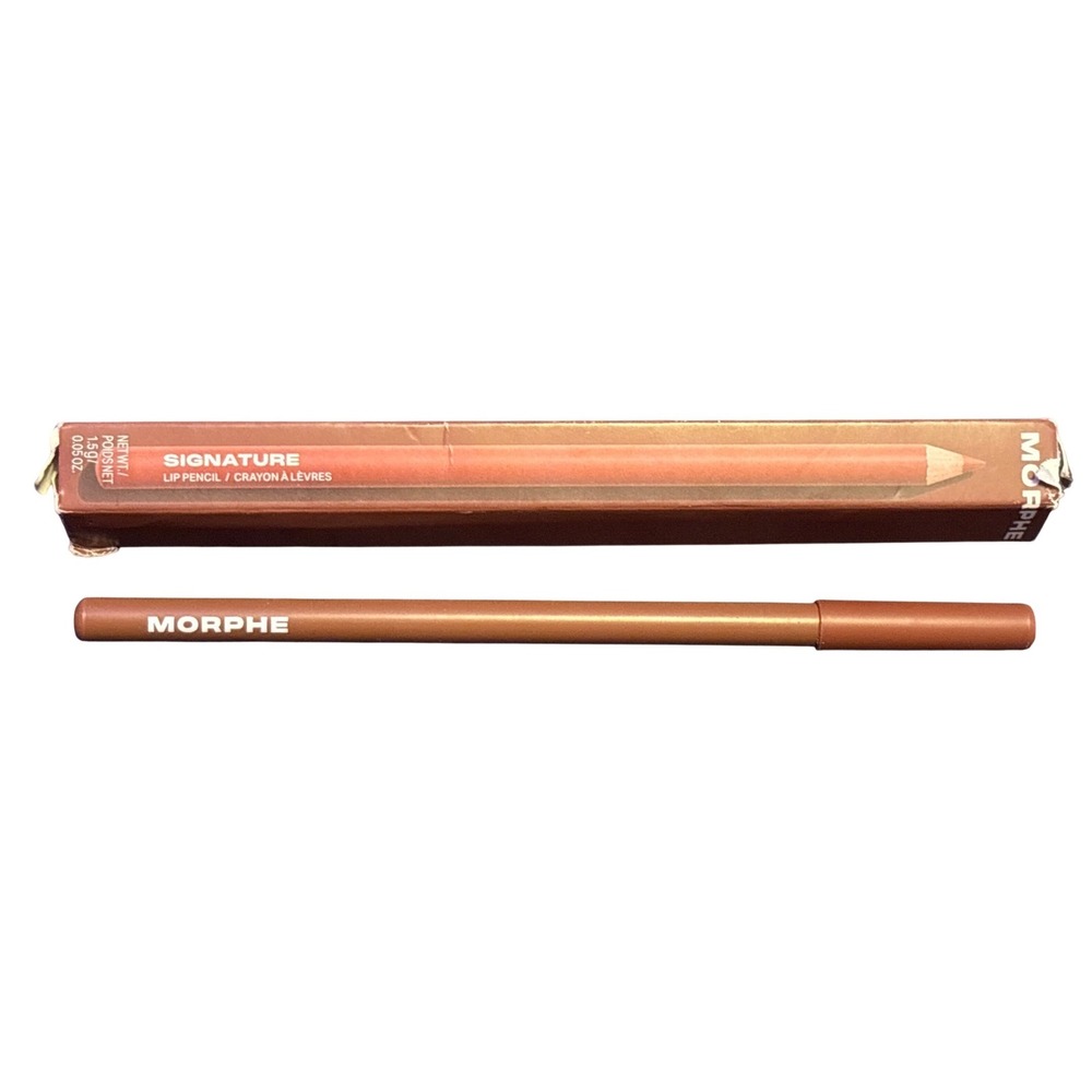 NEW Morphe Signature Lip Pencil Whipped Muted Mauve Lip Liner 0\.05 oz